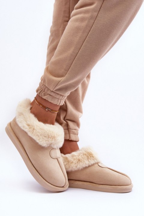 Kapcie Model Lanoze EV-58 Light Beige - Step in style Kapcie Model Lanoze EV-58 Light Beige - Step in style