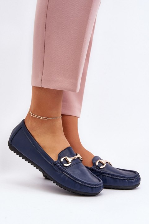 Mokasyny Model Demese NN22-991 Blue - Step in style Mokasyny Model Demese NN22-991 Blue - Step in style