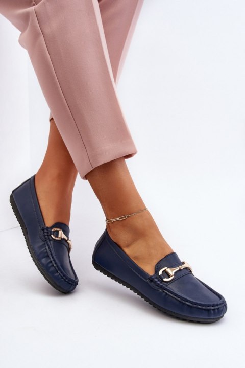 Mokasyny Model Demese NN22-991 Blue - Step in style Mokasyny Model Demese NN22-991 Blue - Step in style