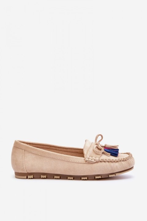 Mokasyny Model Dorine GS37 Beige - Step in style Mokasyny Model Dorine GS37 Beige - Step in style