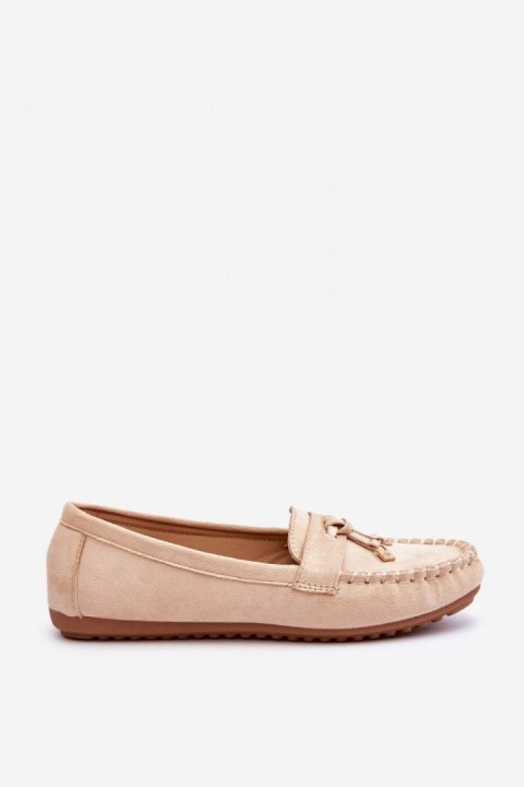 Mokasyny Model Good Time ZA28P Beige - Step in style Mokasyny Model Good Time ZA28P Beige - Step in style