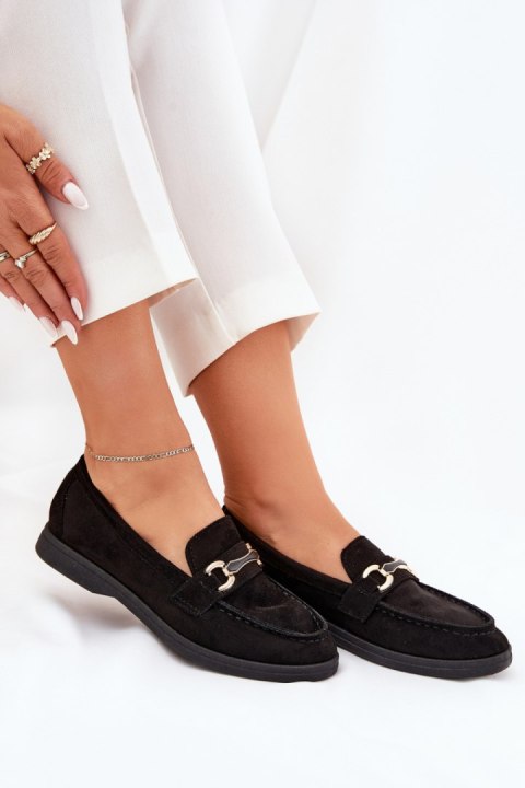 Mokasyny Model Labirae 23502 Black - Step in style Mokasyny Model Labirae 23502 Black - Step in style