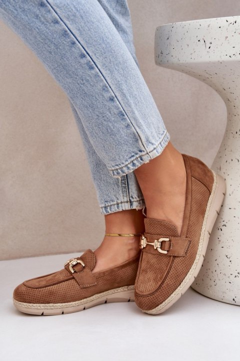Mokasyny Model Lainer C-426 Brown - Step in style Mokasyny Model Lainer C-426 Brown - Step in style