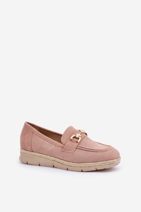 Mokasyny Model Lainer C-426 Pink - Step in style Mokasyny Model Lainer C-426 Pink - Step in style
