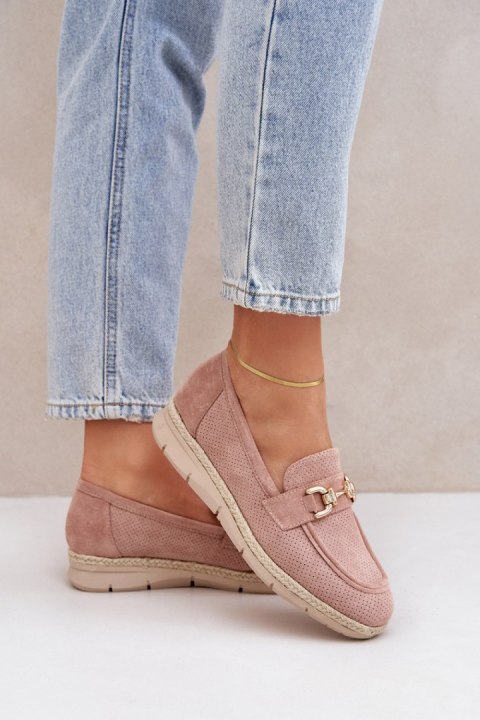 Mokasyny Model Lainer C-426 Pink - Step in style Mokasyny Model Lainer C-426 Pink - Step in style