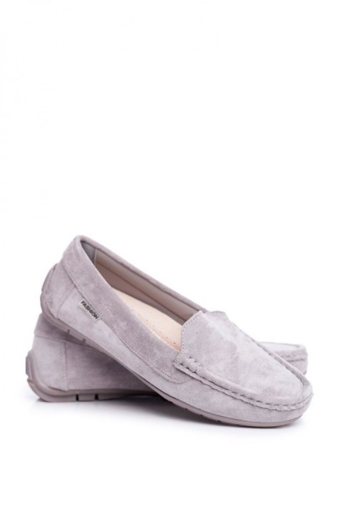 Mokasyny Model Morreno 20PB26-2190 Grey - Step in style Mokasyny Model Morreno 20PB26-2190 Grey - Step in style