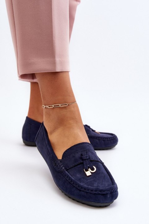 Mokasyny Model Ontala N22-995 Blue - Step in style Mokasyny Model Ontala N22-995 Blue - Step in style