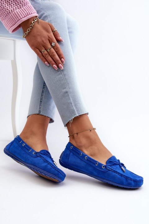 Mokasyny Model Si Passione FT246 Blue - Step in style Mokasyny Model Si Passione FT246 Blue - Step in style