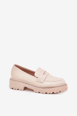 Mokasyny Model Wilamla 100-368 Beige Zamsz - Step in style