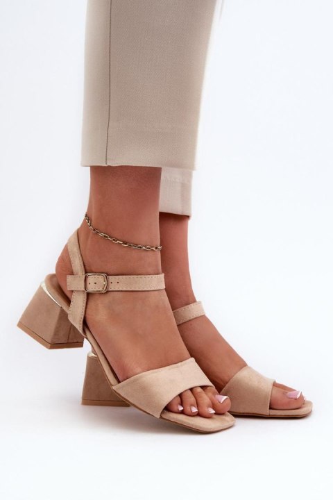 Sandały Model Leisha LT33-10 Beige - Step in style Sandały Model Leisha LT33-10 Beige - Step in style