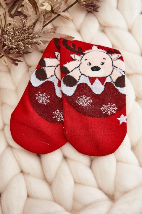 Skarpety Model SK.29157/SNP778 Red - Step in style Skarpety Model SK.29157/SNP778 Red - Step in style