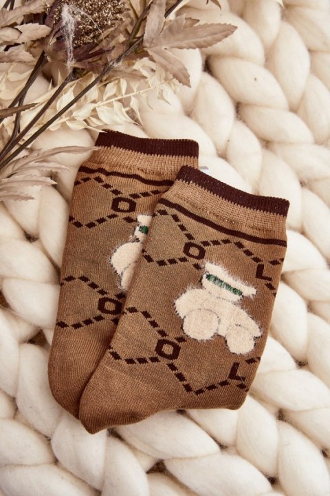 Skarpety Model SK.29382/NV529 Brown - Step in style Skarpety Model SK.29382/NV529 Brown - Step in style