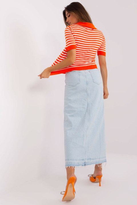 Bluzka Model BA-BZ-1439.68 Orange - Badu Bluzka Model BA-BZ-1439.68 Orange - Badu