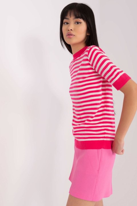 Bluzka Model BA-BZ-1441.80 Fluo Pink - Badu Bluzka Model BA-BZ-1441.80 Fluo Pink - Badu