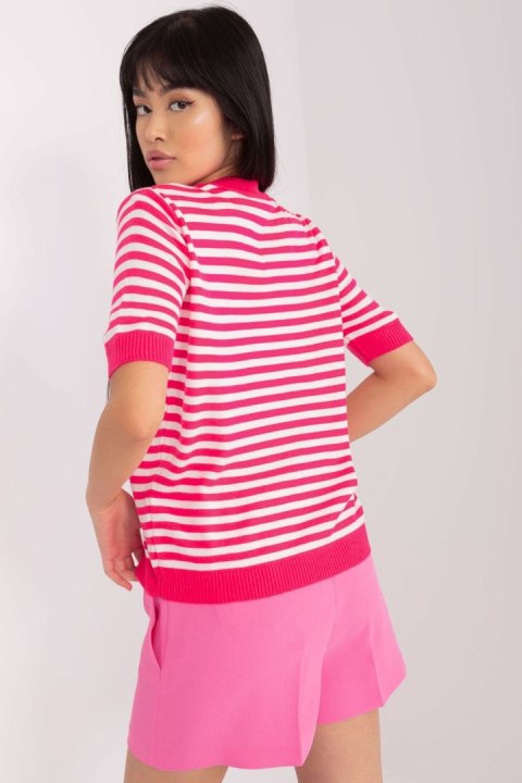 Bluzka Model BA-BZ-1441.80 Fluo Pink - Badu Bluzka Model BA-BZ-1441.80 Fluo Pink - Badu