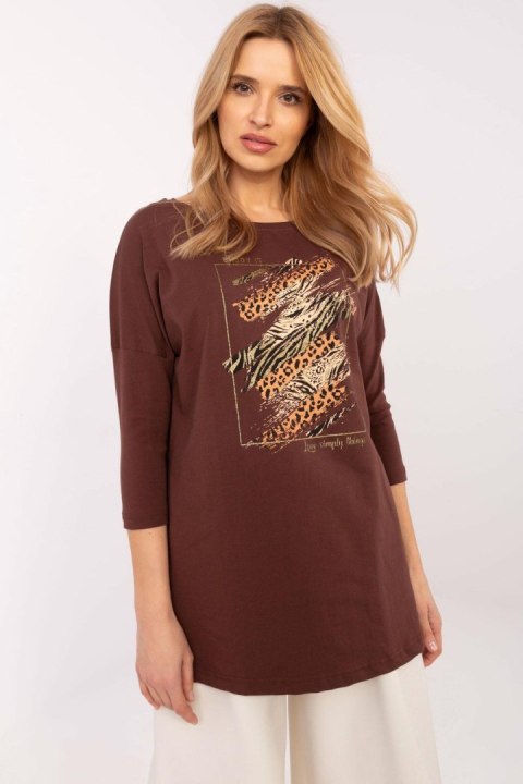 Bluzka Model CLM-BZ-0052.37 Brown - Factory Price Bluzka Model CLM-BZ-0052.37 Brown - Factory Price