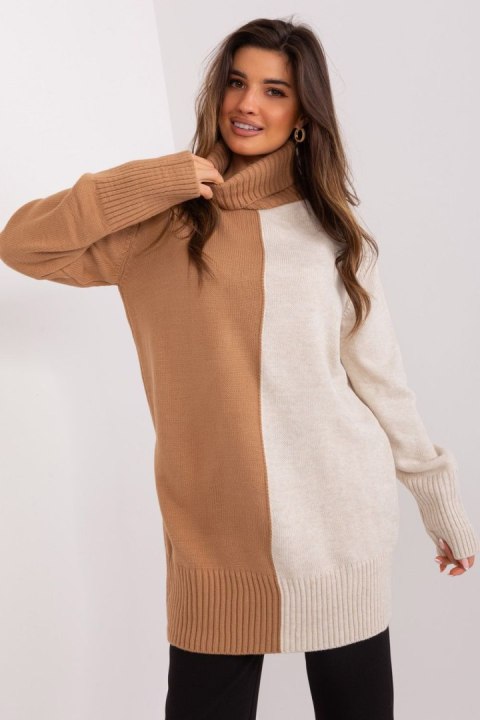 Golf Damski Model BA-SW-0234.65P Camel - Badu Golf Damski Model BA-SW-0234.65P Camel - Badu