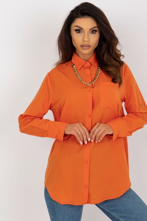 Koszula Damska Model TO-KS-7183.01P Orange - Factory Price Koszula Damska Model TO-KS-7183.01P Orange - Factory Price