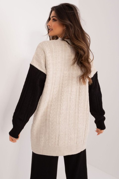 Sweter Damski Model BA-SW-0549.32 Black/Beige - Badu Sweter Damski Model BA-SW-0549.32 Black/Beige - Badu