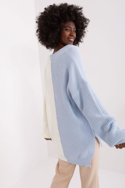 Sweter Damski Model BA-SW-0655.85P Ecru - Badu Sweter Damski Model BA-SW-0655.85P Ecru - Badu