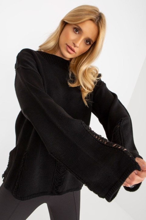 Sweter Damski Model BA-SW-8043.03 Black - Badu Sweter Damski Model BA-SW-8043.03 Black - Badu