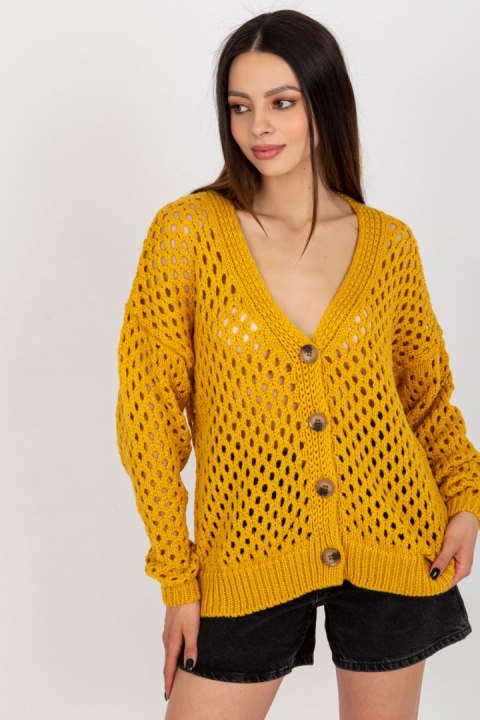 Sweter Damski Model BA-SW-9009.26P Dark Yellow - Badu Sweter Damski Model BA-SW-9009.26P Dark Yellow - Badu