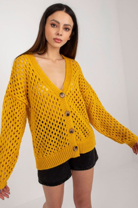 Sweter Damski Model BA-SW-9009.26P Dark Yellow - Badu Sweter Damski Model BA-SW-9009.26P Dark Yellow - Badu