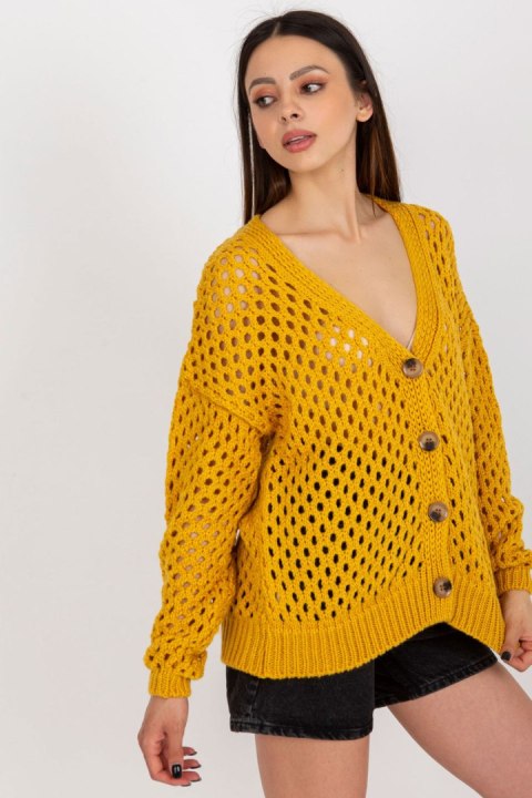 Sweter Damski Model BA-SW-9009.26P Dark Yellow - Badu Sweter Damski Model BA-SW-9009.26P Dark Yellow - Badu