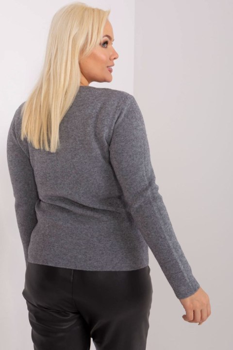 Sweter Damski Model PM-SW-PM-3706.10X Dark Grey - Factory Price Sweter Damski Model PM-SW-PM-3706.10X Dark Grey - Factory Price