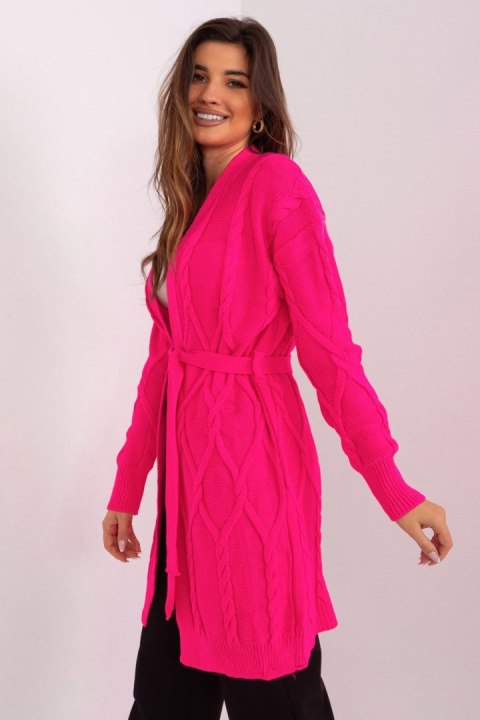 Sweter Kardigan Model BA-SW-8009-1.84P Fluo Pink - Badu Sweter Kardigan Model BA-SW-8009-1.84P Fluo Pink - Badu