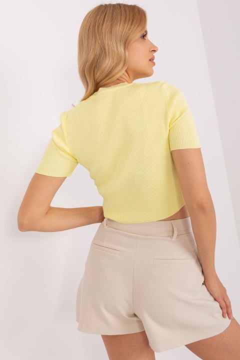 Bluzka Model BA-BZ-2305.32 Light Yellow - Badu Bluzka Model BA-BZ-2305.32 Light Yellow - Badu