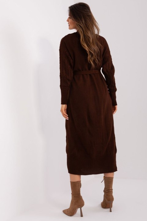 Sukienka Komplet Model BA-KMPL-0269.39P Dark Brown - Badu Sukienka Komplet Model BA-KMPL-0269.39P Dark Brown - Badu