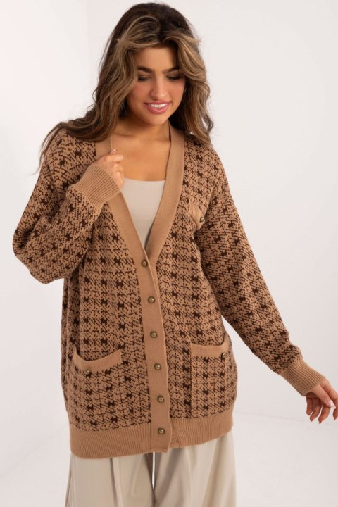 Sweter Damski Model BA-SW-0533.21 Camel - Badu Sweter Damski Model BA-SW-0533.21 Camel - Badu