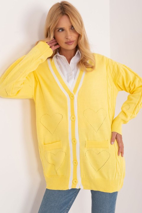 Sweter Damski Model BA-SW-12055.14X Yellow - Badu Sweter Damski Model BA-SW-12055.14X Yellow - Badu