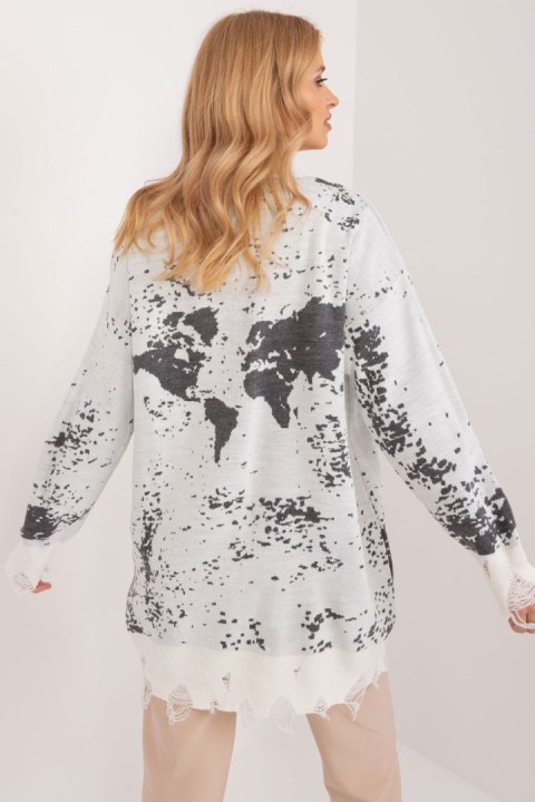 Sweter Damski Model BA-SW-14106.94 Ecru - Badu Sweter Damski Model BA-SW-14106.94 Ecru - Badu