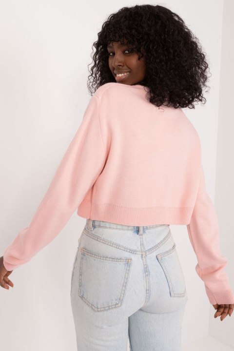 Sweter Damski Model BA-SW-1489.24 Light Pink - Badu Sweter Damski Model BA-SW-1489.24 Light Pink - Badu