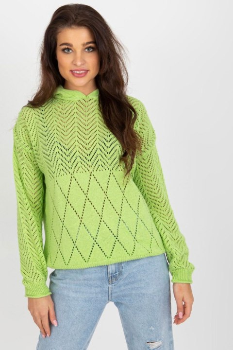 Sweter Damski Model BA-SW-2003.51P Light Green - Badu Sweter Damski Model BA-SW-2003.51P Light Green - Badu