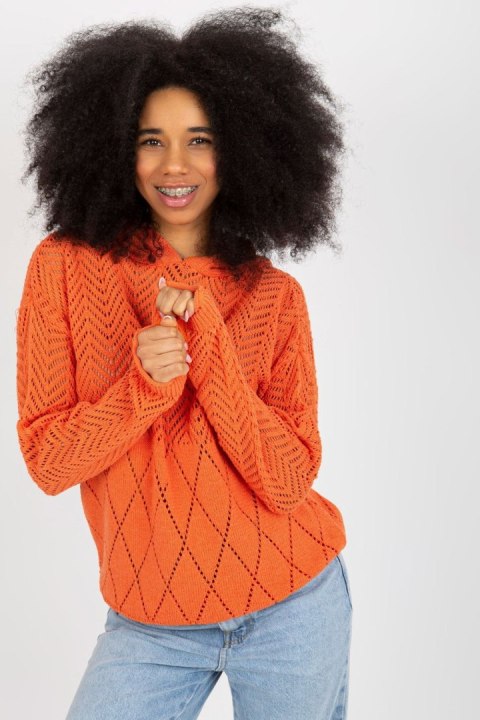 Sweter Damski Model BA-SW-2003.51P Orange - Badu Sweter Damski Model BA-SW-2003.51P Orange - Badu