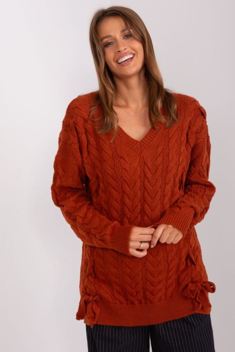 Sweter Damski Model BA-SW-8027.85P Dark Orange - Badu Sweter Damski Model BA-SW-8027.85P Dark Orange - Badu