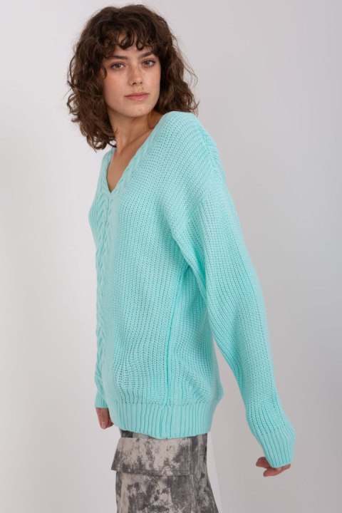 Sweter Damski Model BA-SW-8028.36P Mint - Badu Sweter Damski Model BA-SW-8028.36P Mint - Badu