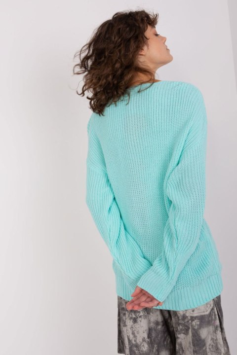 Sweter Damski Model BA-SW-8028.36P Mint - Badu Sweter Damski Model BA-SW-8028.36P Mint - Badu