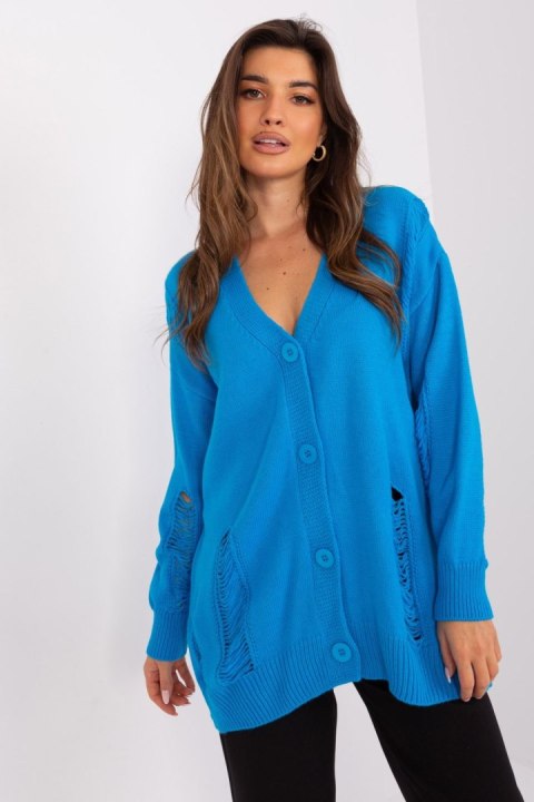 Sweter Damski Model BA-SW-8042-1.23 Blue - Badu Sweter Damski Model BA-SW-8042-1.23 Blue - Badu