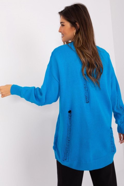 Sweter Damski Model BA-SW-8042-1.23 Blue - Badu Sweter Damski Model BA-SW-8042-1.23 Blue - Badu