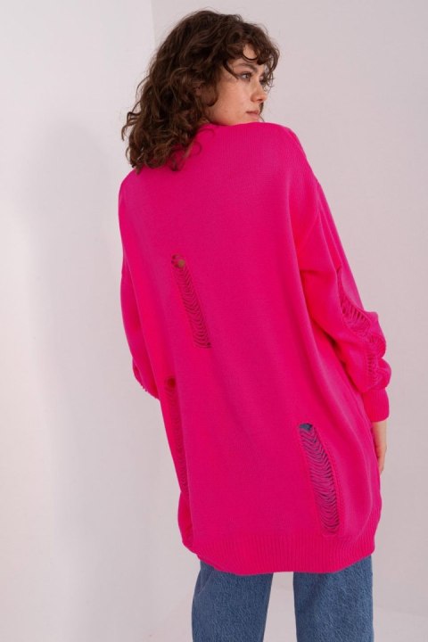 Sweter Damski Model BA-SW-8042-1.23 Fluo Pink - Badu Sweter Damski Model BA-SW-8042-1.23 Fluo Pink - Badu