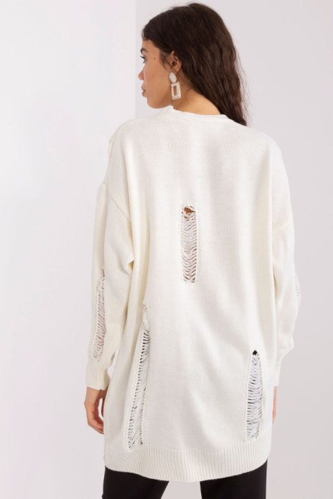 Sweter Damski Model BA-SW-8042-1.42P Ecru - Badu Sweter Damski Model BA-SW-8042-1.42P Ecru - Badu