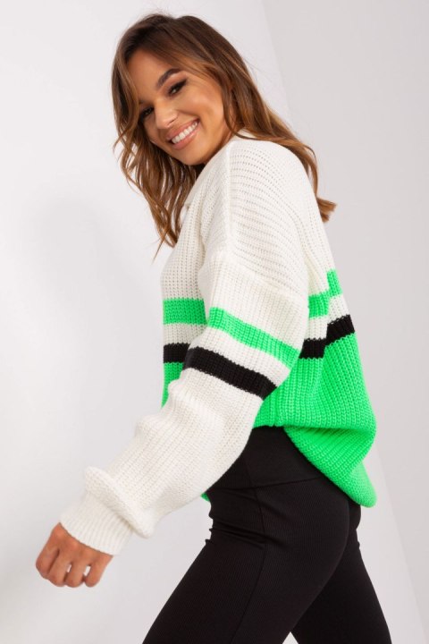 Sweter Damski Model BA-SW-8054.91P Light Green - Badu Sweter Damski Model BA-SW-8054.91P Light Green - Badu