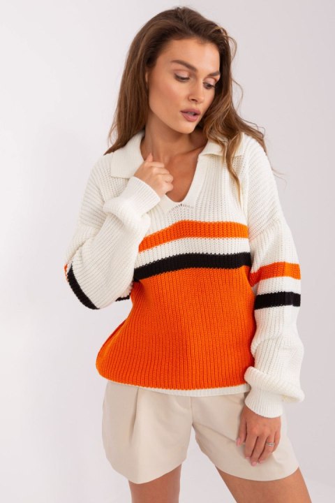 Sweter Damski Model BA-SW-8054.91P Orange - Badu Sweter Damski Model BA-SW-8054.91P Orange - Badu