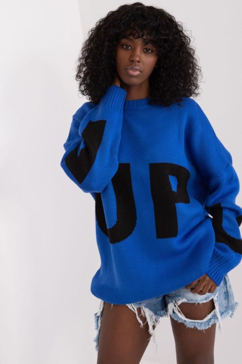 Sweter Damski Model BA-SW-8060.05P Cobalt - Badu Sweter Damski Model BA-SW-8060.05P Cobalt - Badu