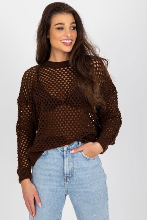 Sweter Damski Model BA-SW-9006.38P Brown - Badu Sweter Damski Model BA-SW-9006.38P Brown - Badu