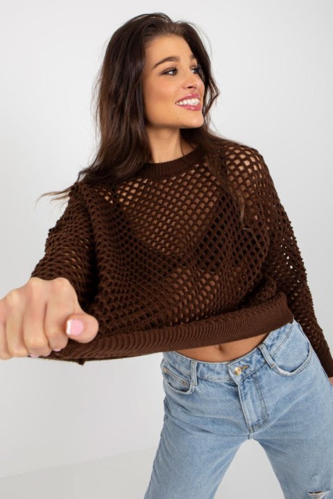 Sweter Damski Model BA-SW-9006.38P Brown - Badu Sweter Damski Model BA-SW-9006.38P Brown - Badu